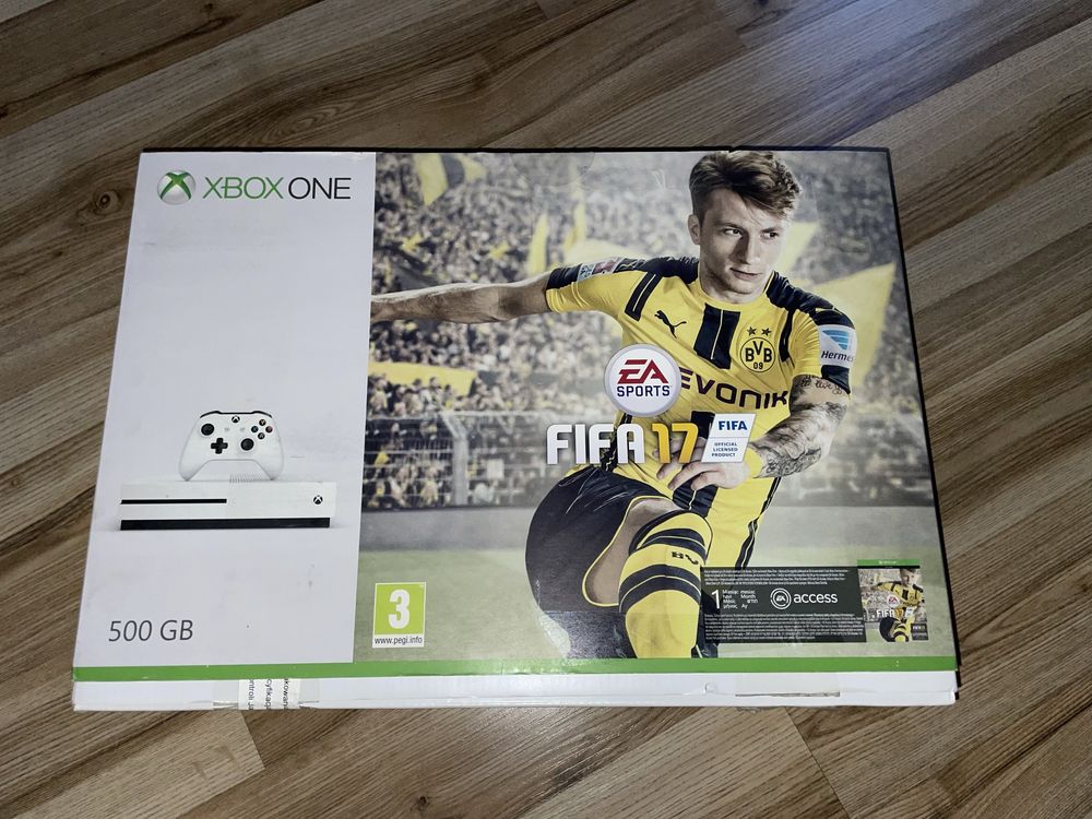 Xbox One S 500 GB 2 Pady Pelne Okablowanie Bardzo Dobry Stan