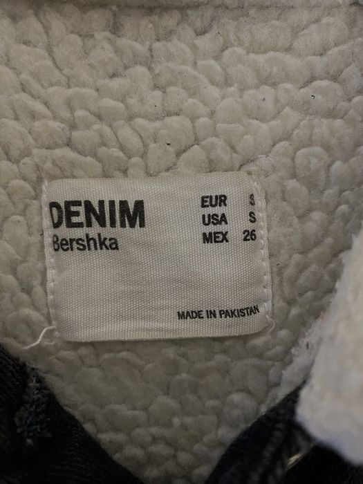 Casaco de ganga com interior de pelo