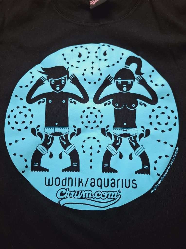 Koszulka t-shirt L znak zodiaku wodnik