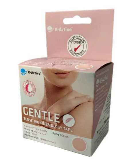 Кінезіотейп для обличчя K-Active Gentle (Японія) Бежевий