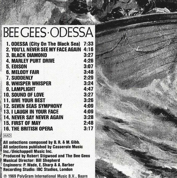 Bee Gees - - - - - Odessa - - - - - CD