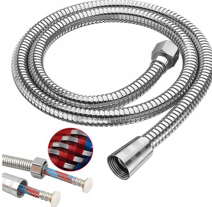 Wąż Prysznicowy Natryskowy Stal Nierdzewna Elastyczny 150cm