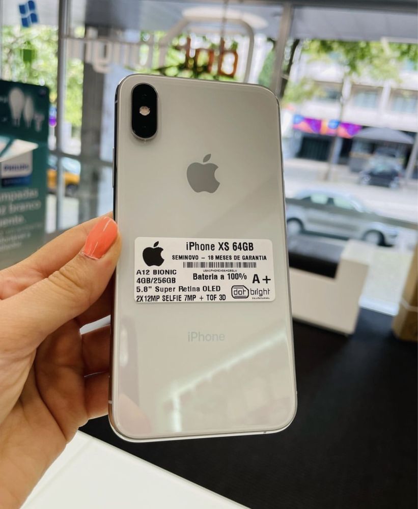 Iphone xs 64gb silver nota fiscal