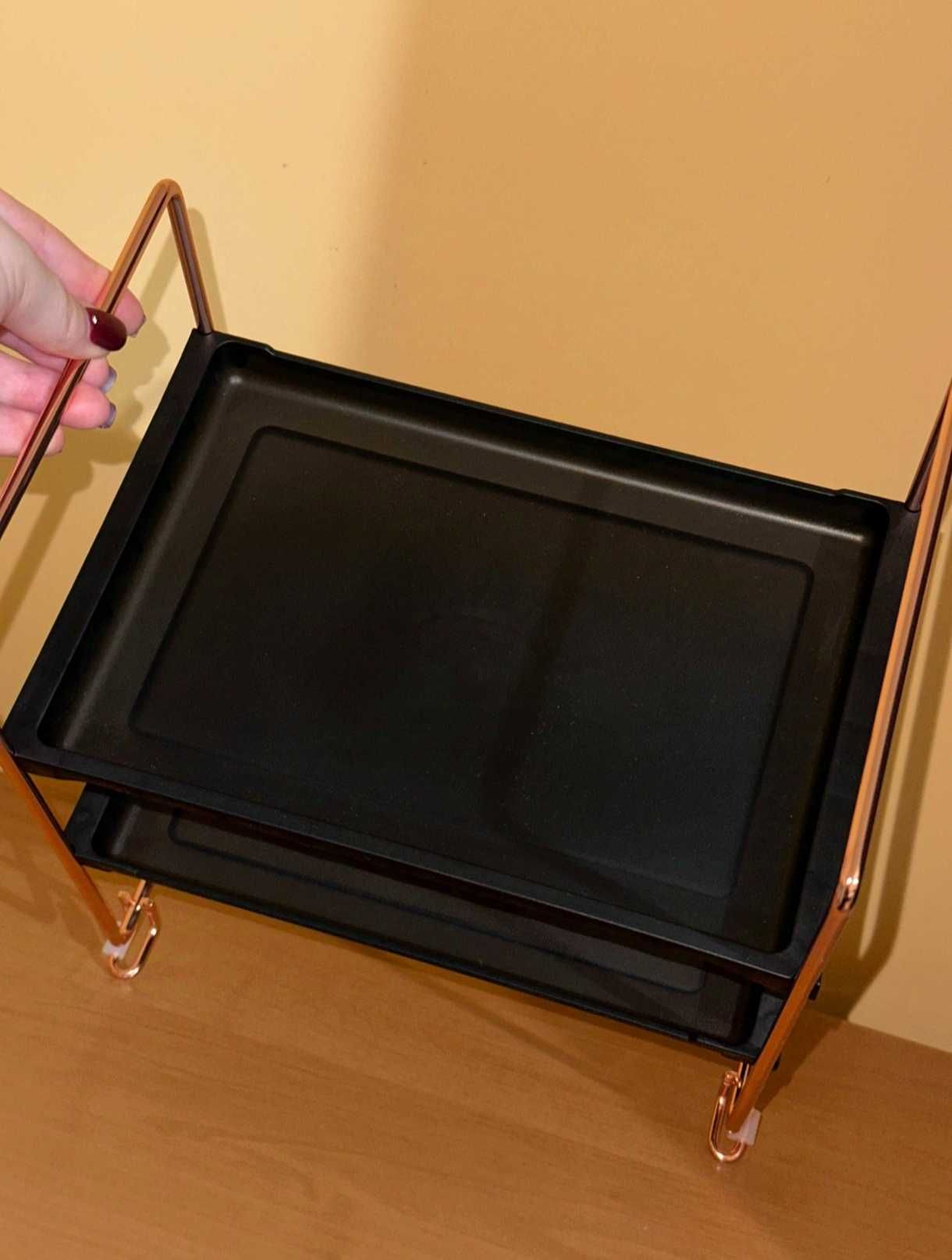 Elegancki Półki do Kosmetyków Organizer Super Jakość Metal + Plastik
