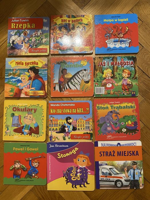 Zestaw ksiazeczek wieryszki Okulary, Bambo, Paweł i Gaweł itp