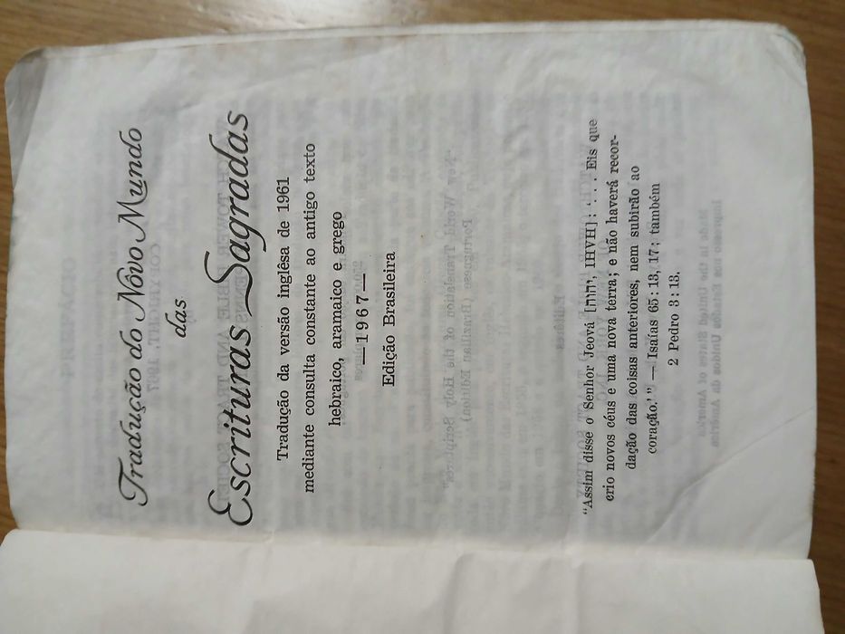 Tradução do Novo Mundo das Escrituras Sagradas (Edição Brasileira)