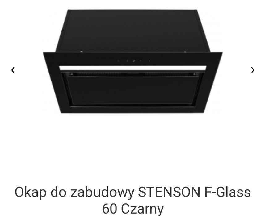 Okap STENSON F Glass 60 czarny