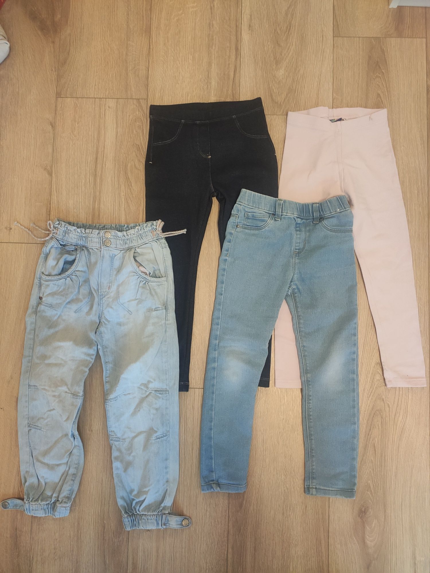 Spodnie dziecięce 110/116 i jeansowe 116/122 nowe i używane