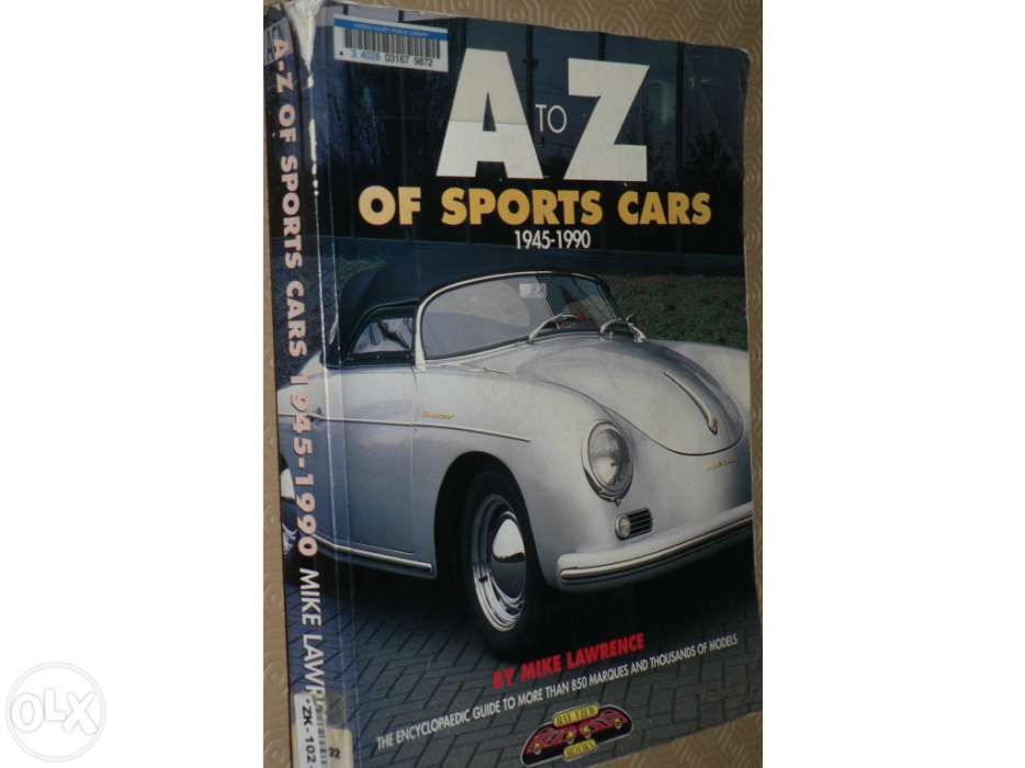 Carros desportivos A to Z of sports cars 1945 a 1990 Mike Lawrence