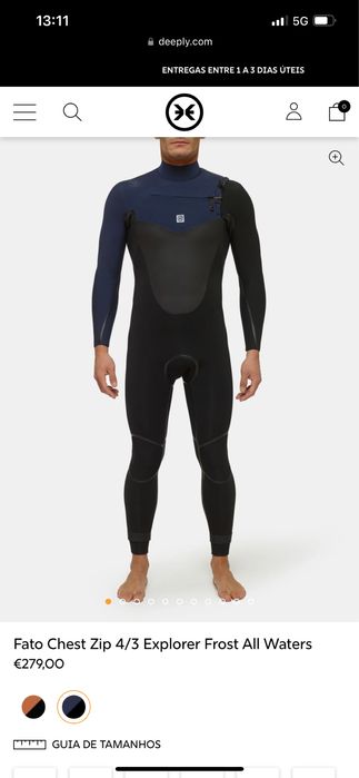 Fato Surf Deeply Explorer Allwaters 4/3 - S