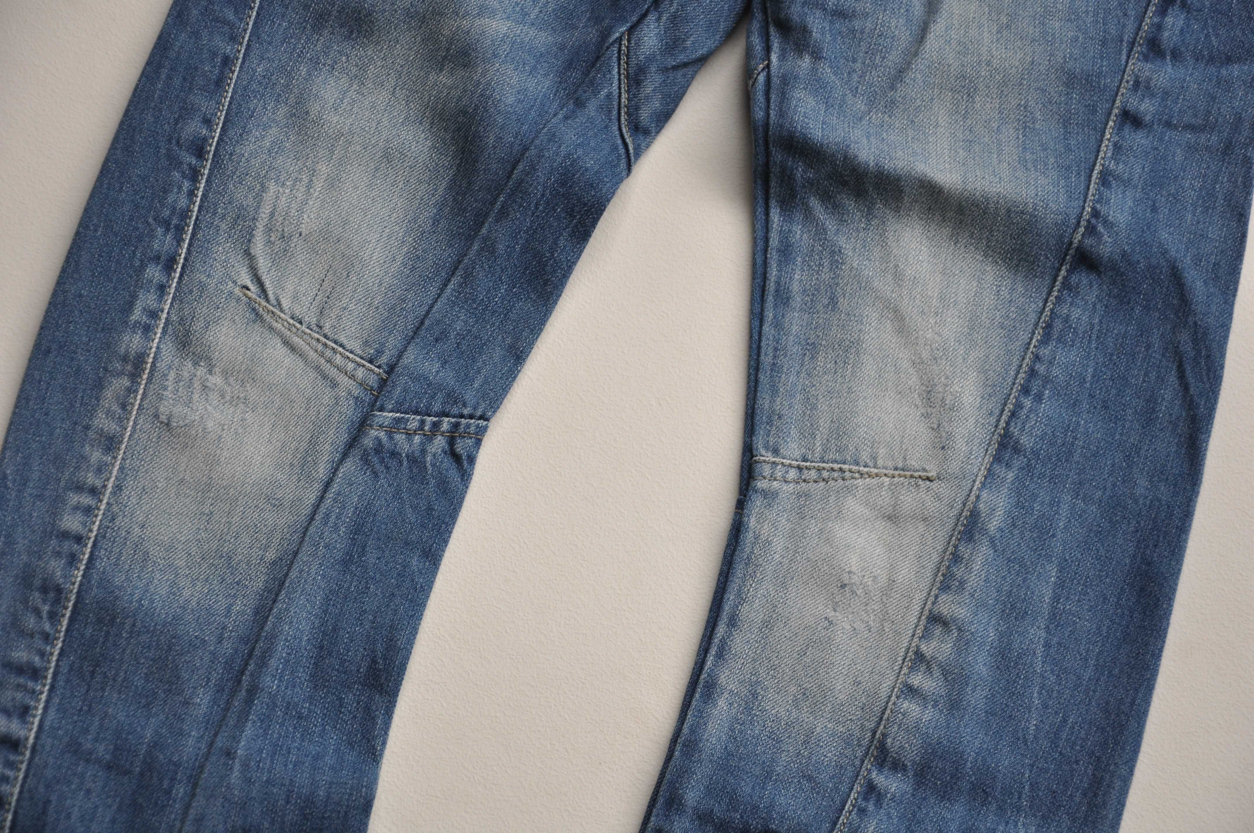 28 RESERVED Spodnie jeansowe skinny niebieskie  r 134 BDB