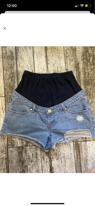 Джинсові шорти для вагітних boohoo