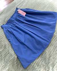 Niebiesko chabrowa spódniczka - moda japońska