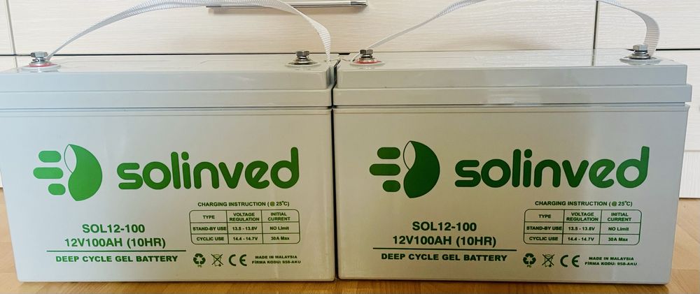 Акумуляторні батареї Solinved 12v-100 ah