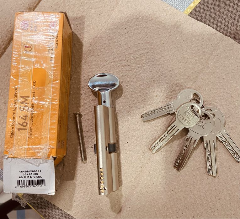 Секрет замок сердцевина личинка KALE 80mm /40x40/ 35+10+35, НОВЫЙ