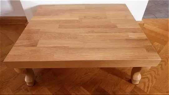 stolik kawowy dębowy ręczna robota lakierowany NOWY ! TRANSPORT GRATIS