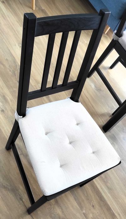 + Sprzedam: 6 sztuk krzesło STEFAN IKEA - Czarny, Lita Sosna