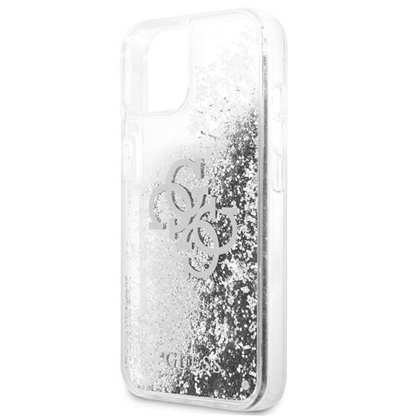 Etui Guess iPhone 13 Mini 5,4" Silver Liquid Glitter