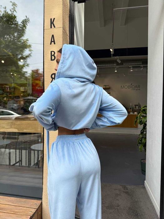 Жіночий спортивний велюровий плюшевий костюм зіпка і штани джогери