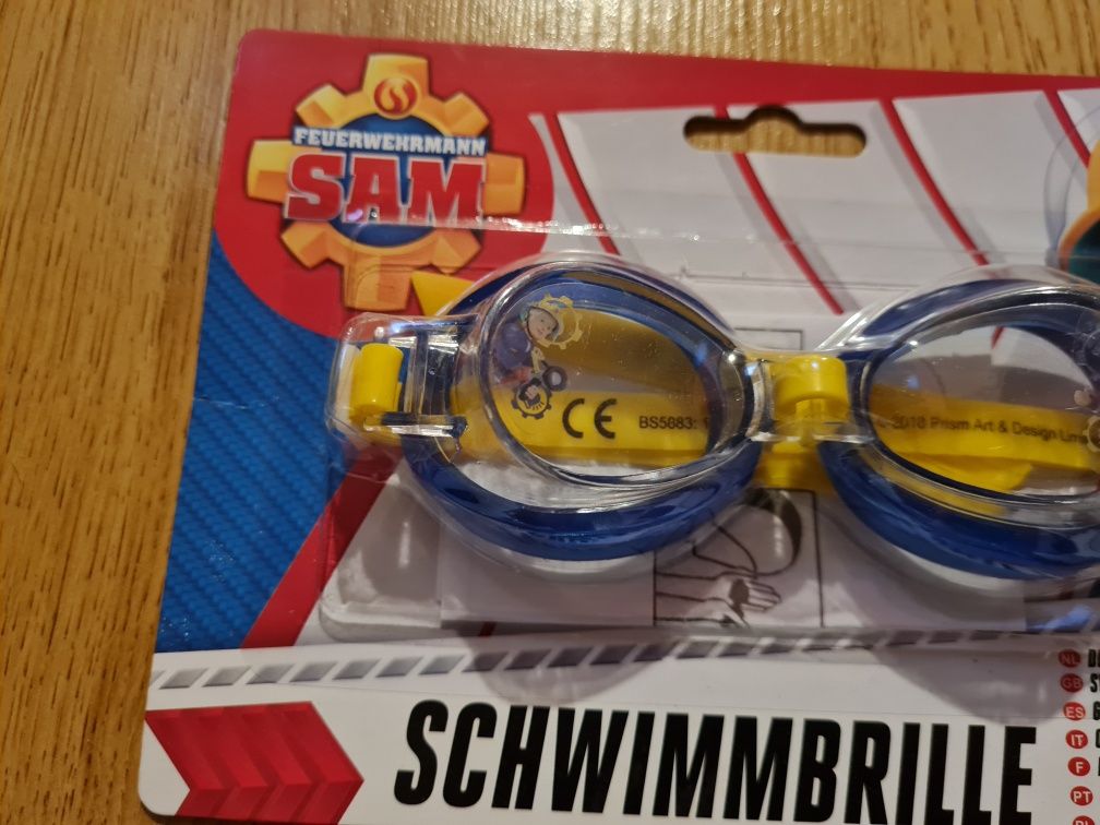 Okulary okularki Strażak Sam do pływania dla dzieci