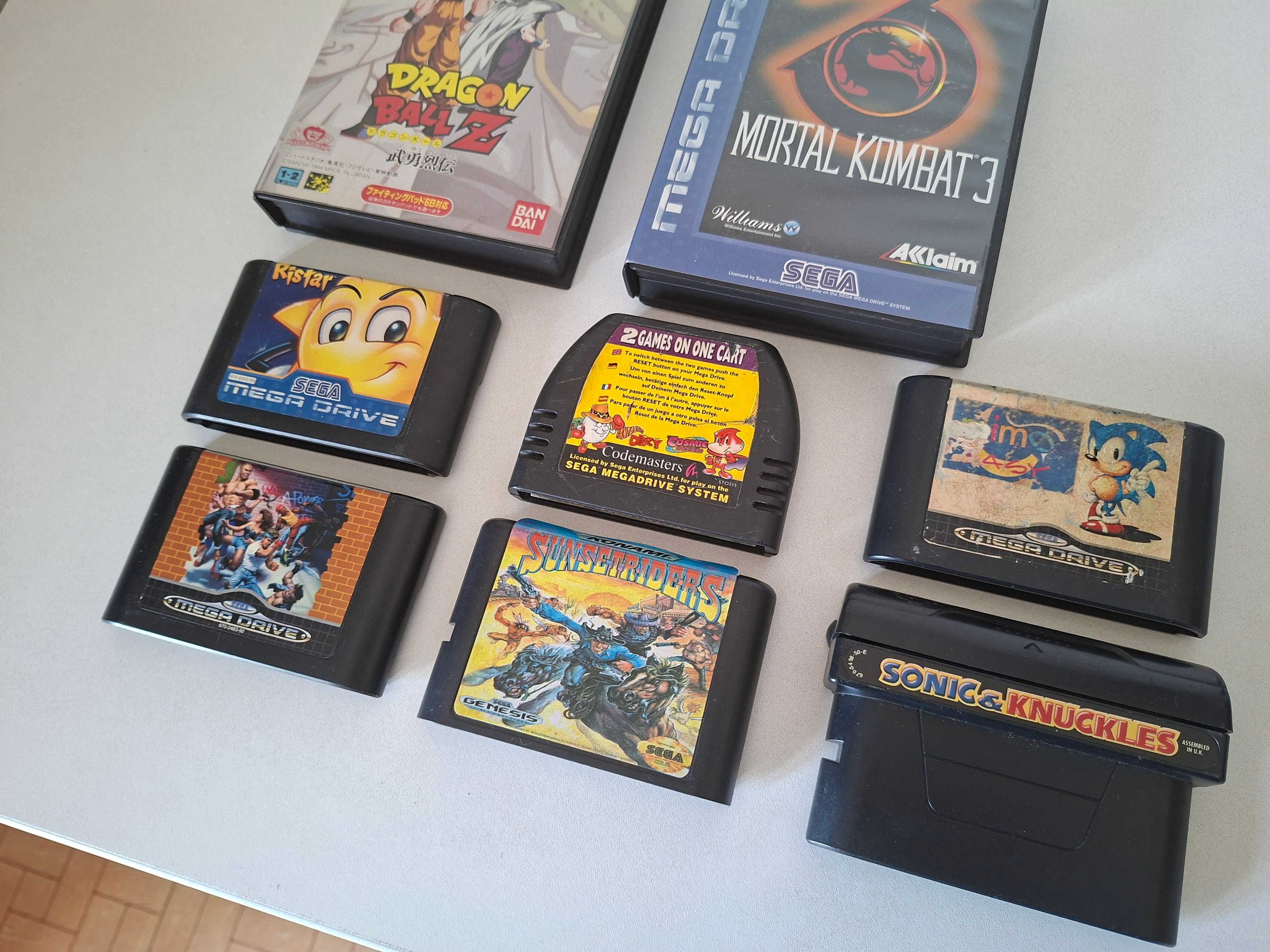 8 Jogos Sega Mega Drive | Dragon Ball Mortal Kombat Sonic *Ler Desc*