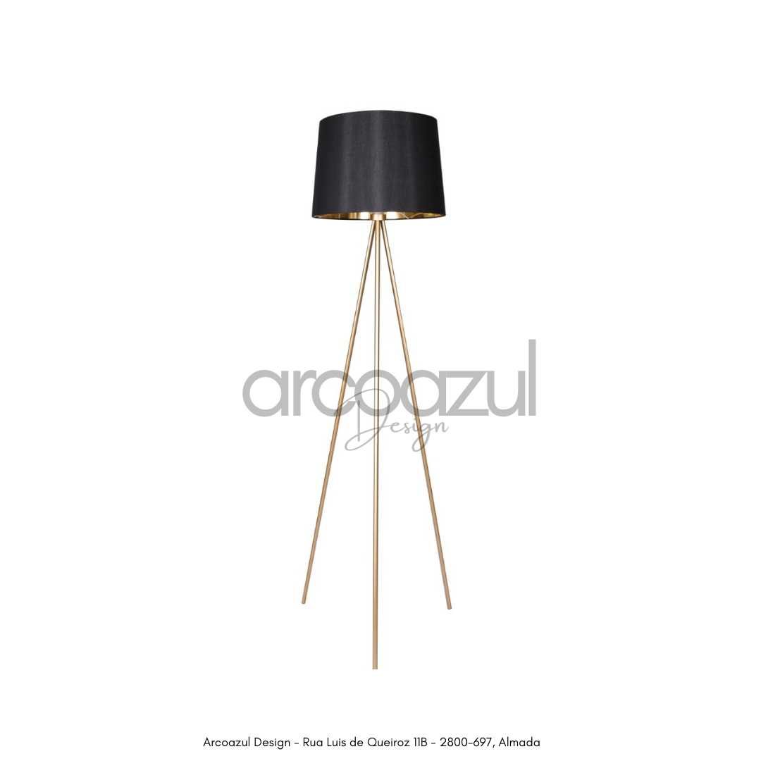 Candeeiro de Pé Tripé - Branco ou Dourado  - 40X144CM By Arcoazul