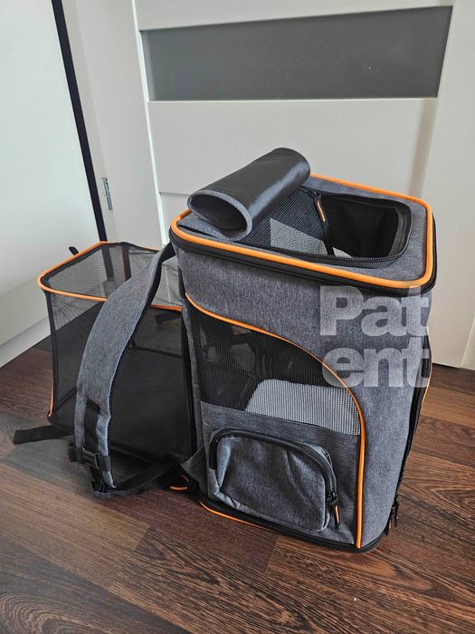 Plecak dla kota psa transporter duży rozkładany pojemny do zwierząt