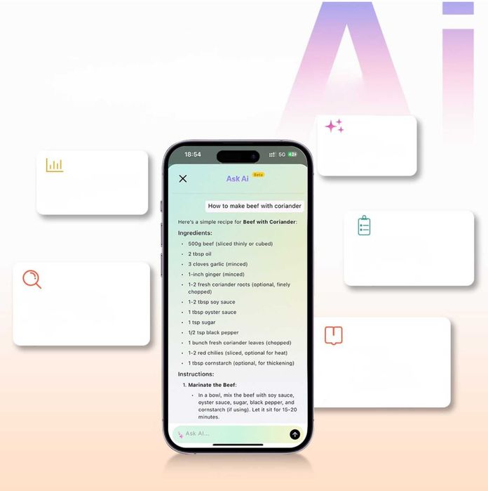 Cyfrowy Dyktafon AI z Transkrypcją i Podsumowaniem 64GB ChatGPT