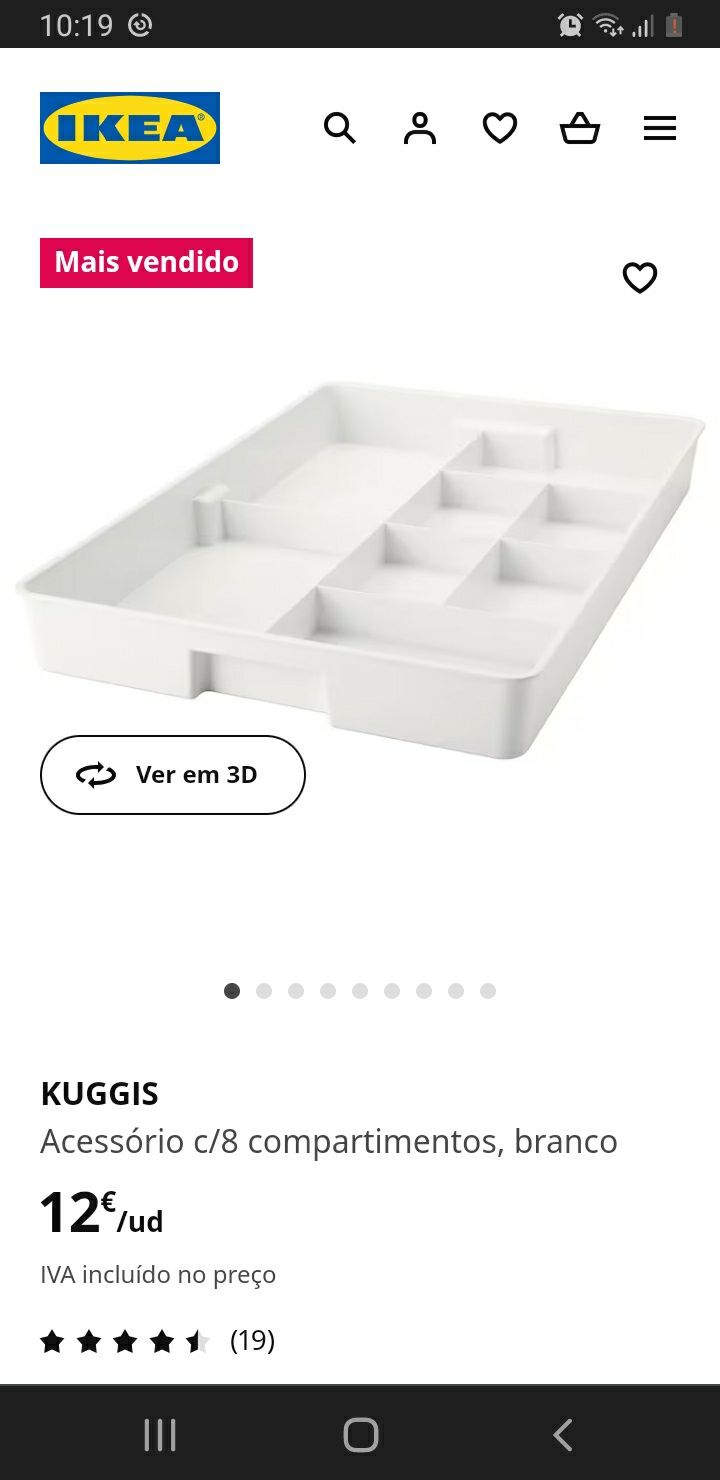 Caixa arrumação IKEA Kuggis