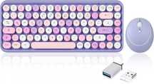 Perixx PERIDUO-713PP Bezprzewodowa Pastelowa Klawiatura i Mysz QWERTZ
