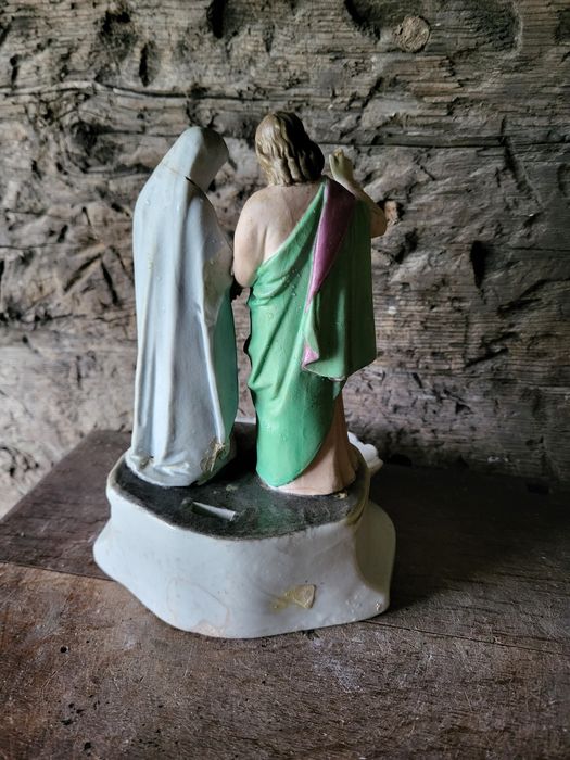 Stara kropielnica Maryja I Święty Jan porcelana Andenne