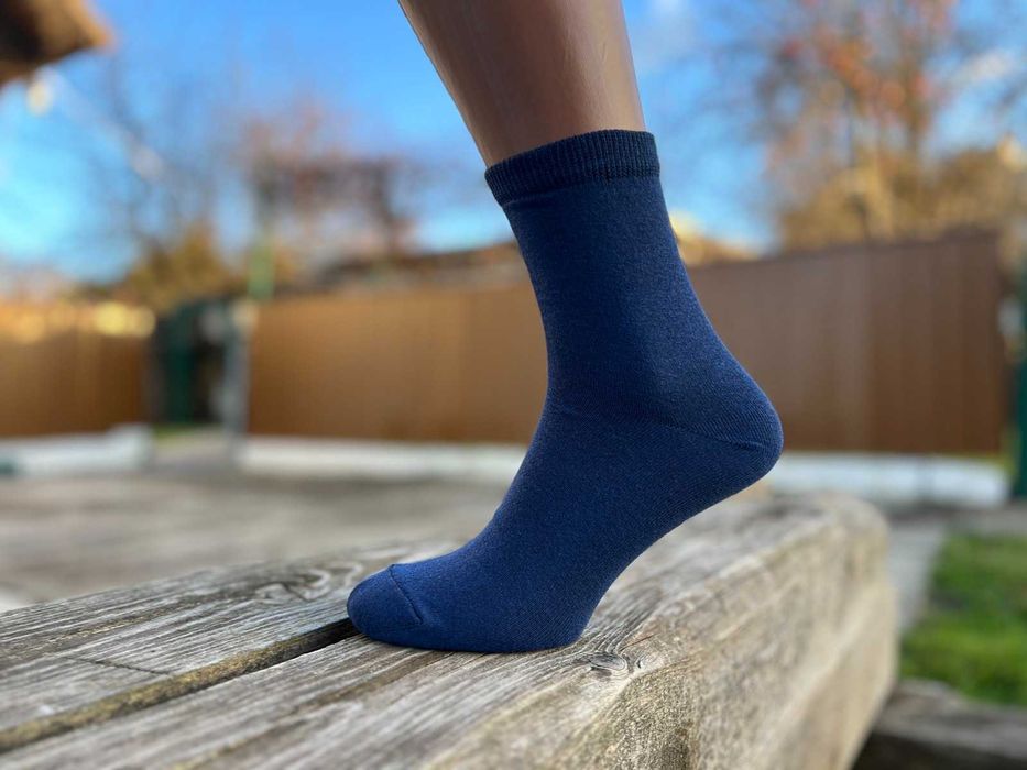 10пар 145грн носки мужские чоловічі високі однотонні сині демісезон