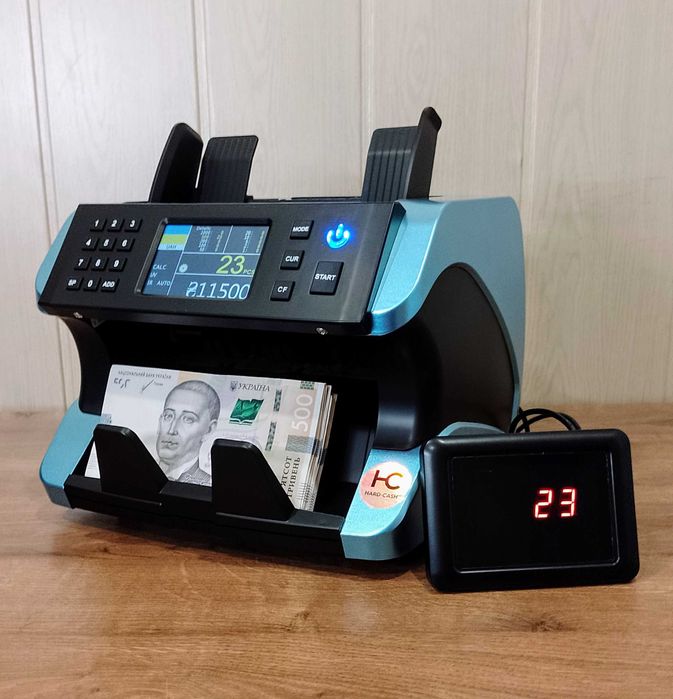 Лічильник банкнот з калькуляцією та перевіркою грошей HARD-CASH 185