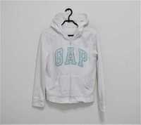 Gap kids biała rozpinana bluza z kapturem oryginał 14-16lat xxl