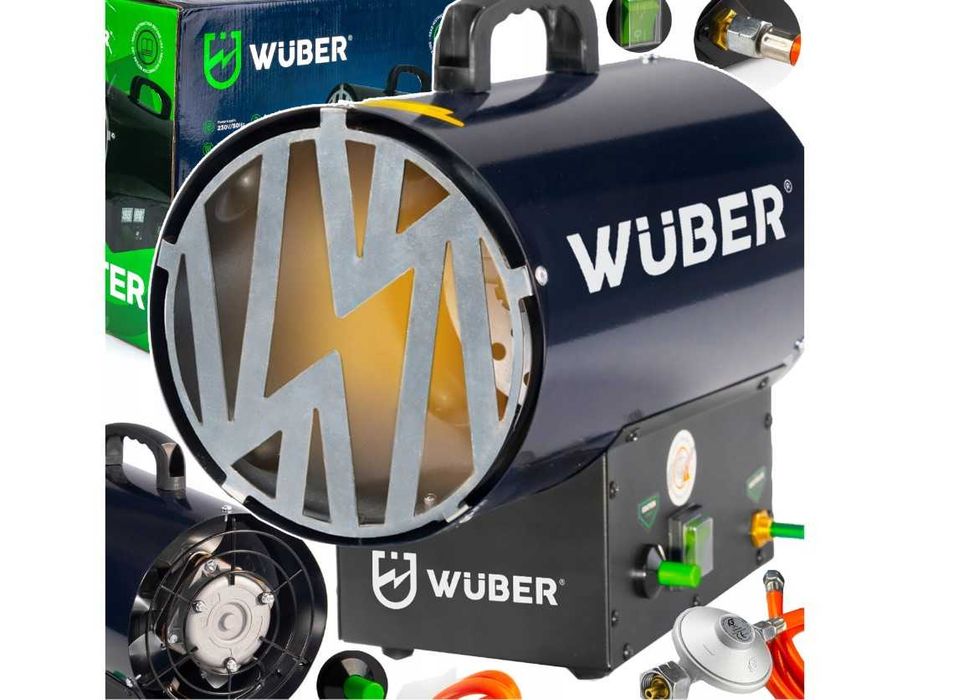 Теплова гармата 30 кВт Wuber газовий обігрівач газовая пушка