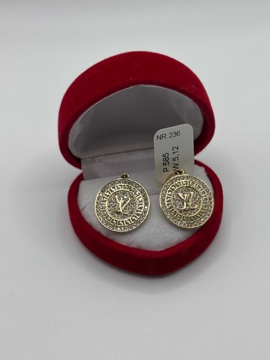 Piękne Nowe Złote Kolczyki P. 585 W. 5,12G NR 236 Best Mobile KRZY