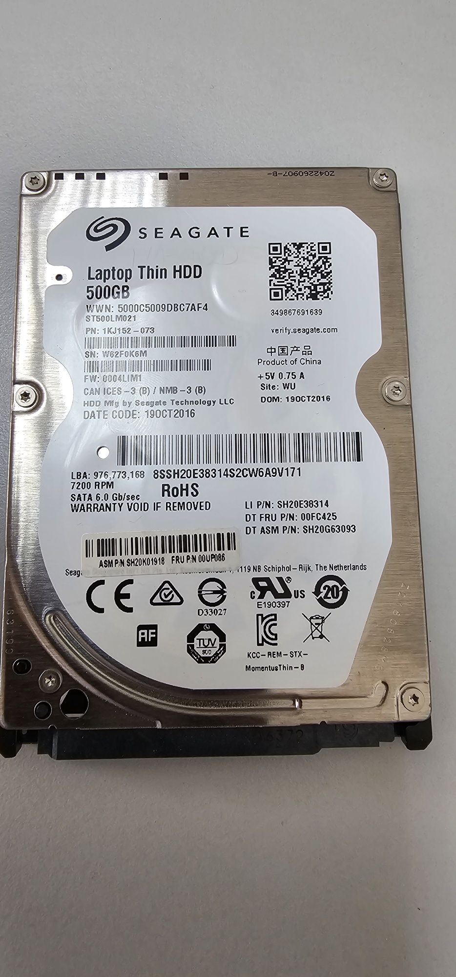 NOVO - Disco rígido 2.5" Seagate