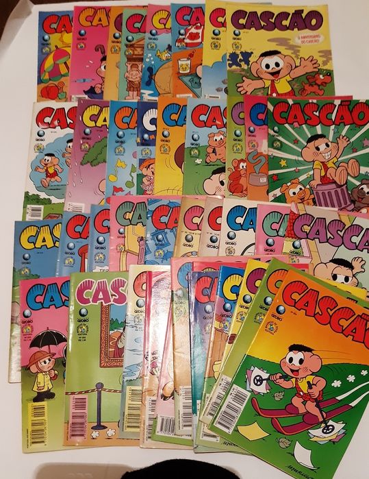 BD Cebolinha, Cascão, Magali, Chico Bento, Mónica anos 90