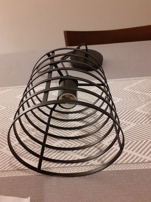 Candeeiro/ Abajur metalico vintage