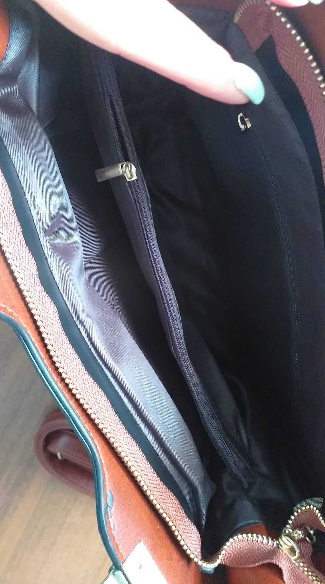 Сумка-портфель нова, стильна, коричнева