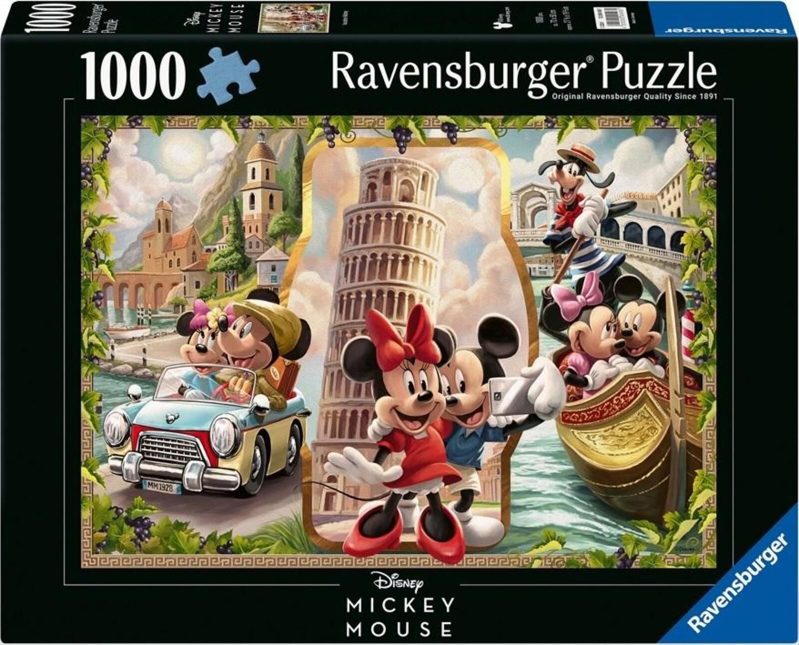 Puzzle 1000 Disney Classics Wakacje Miki i Mini pudełko,