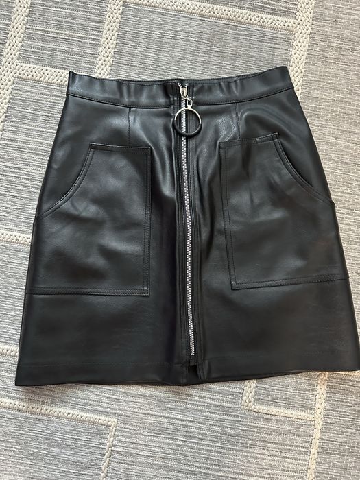 Кожана юбка xs-s
