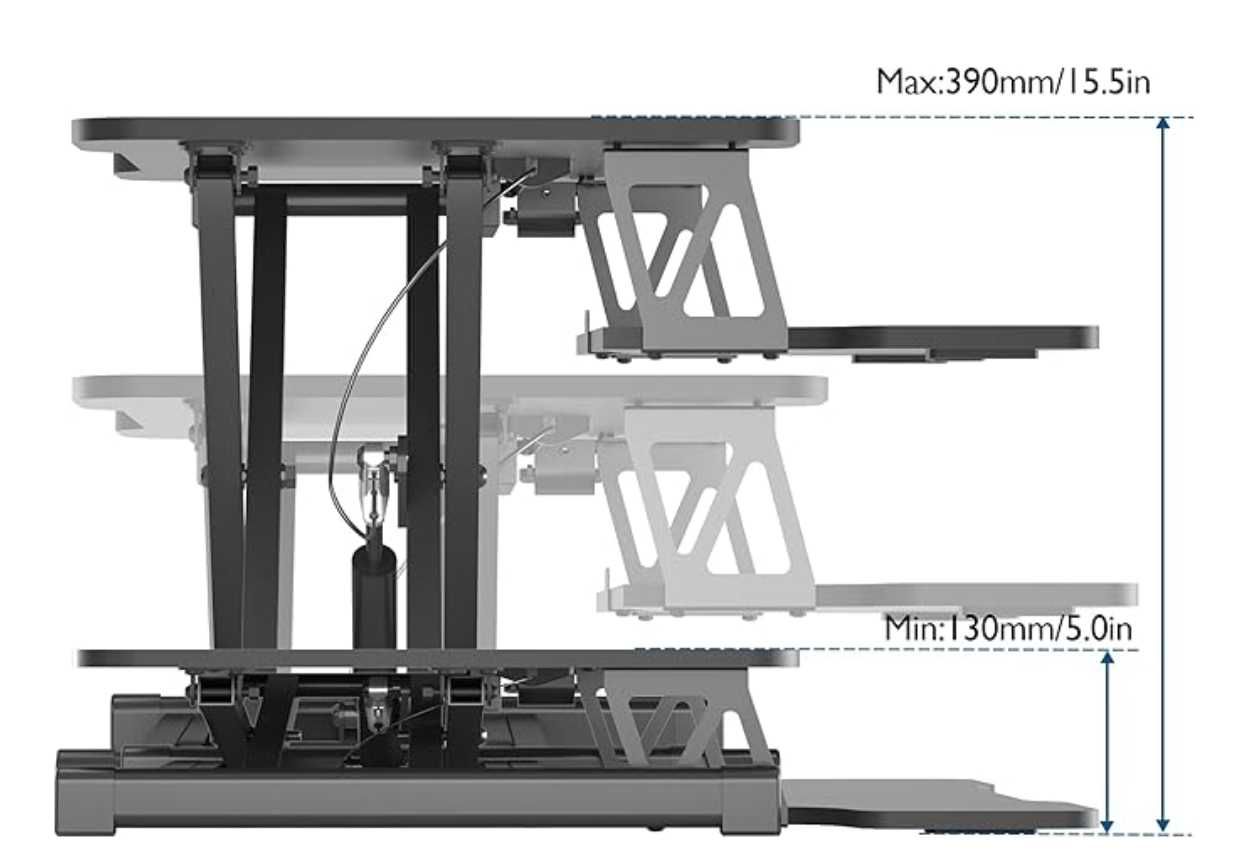 Mesa Ajustável BONTEC – Standing Desk Converter – 2 Unidades