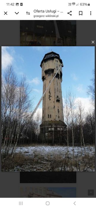 Zwyżka, podnośnik koszowy wynajem