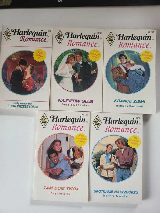 Zestaw 5 książek z serii Harlequin