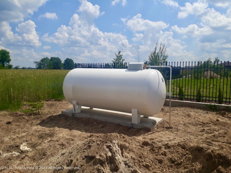 Zbiornik na gaz płynny LPG 2700L / 3600L / 4850L / 6400L naziemny