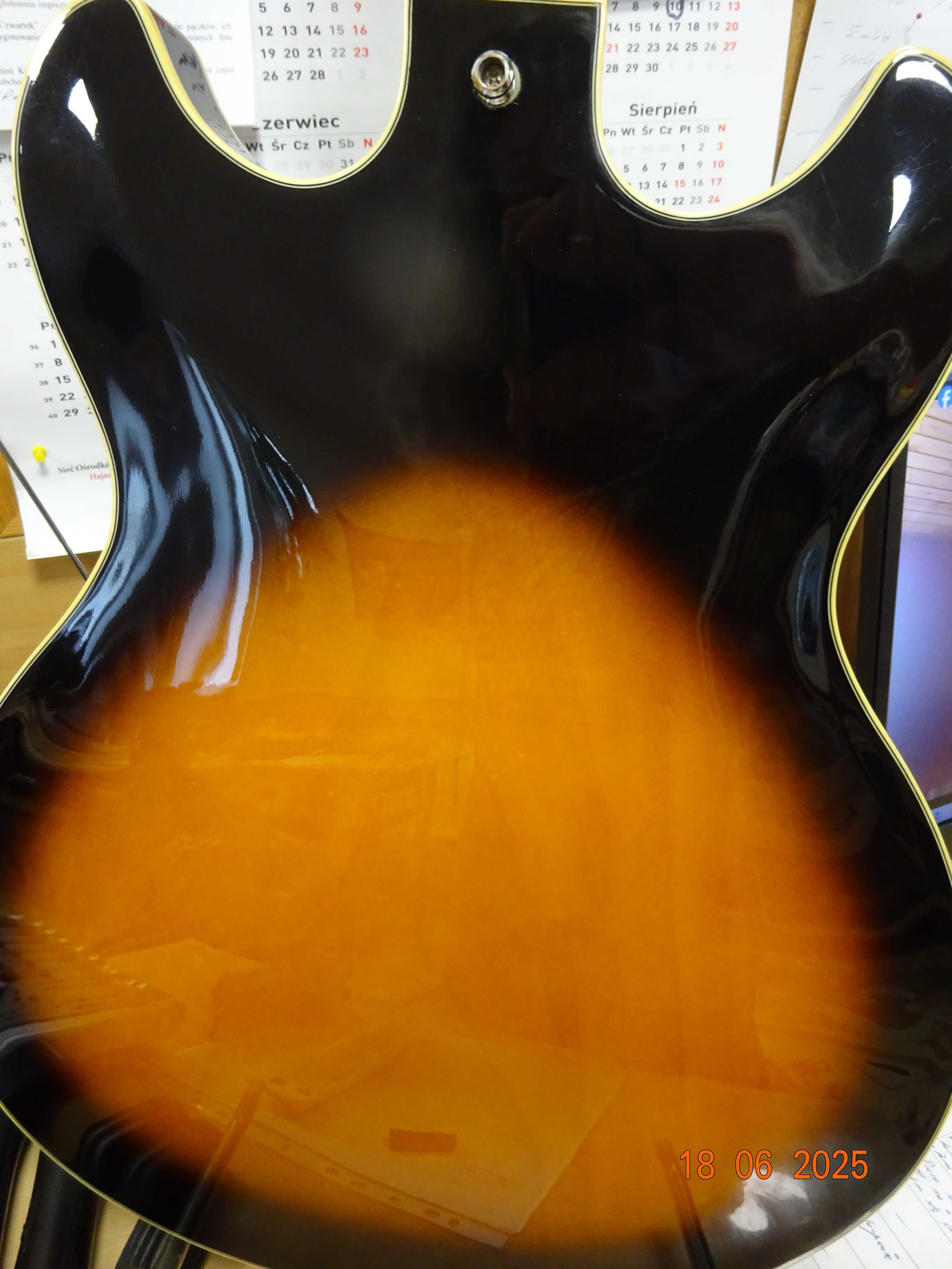 Ibanez AS73 semi -hollow 2002 palisander +  klon, blokowane klucze