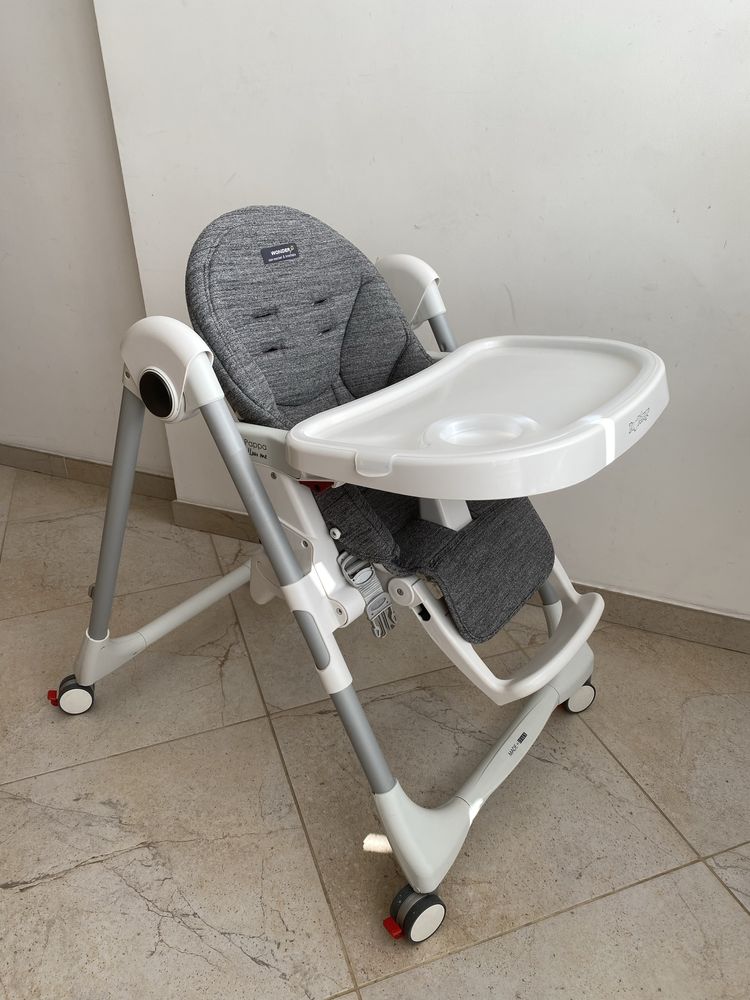 Стільчик для годування Peg Perego Prima Pappa Follow Me сірий