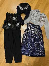 Нарядное Платье, комбинезон, пайетки , блестки hm 3-4 года
