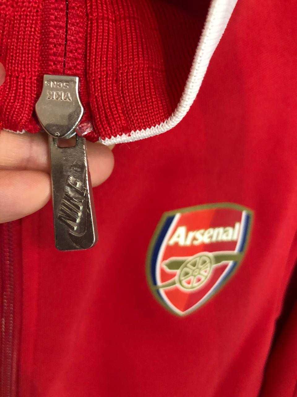 Футбольная кофта олимпийка зип худи Nike F.C. Arsenal
